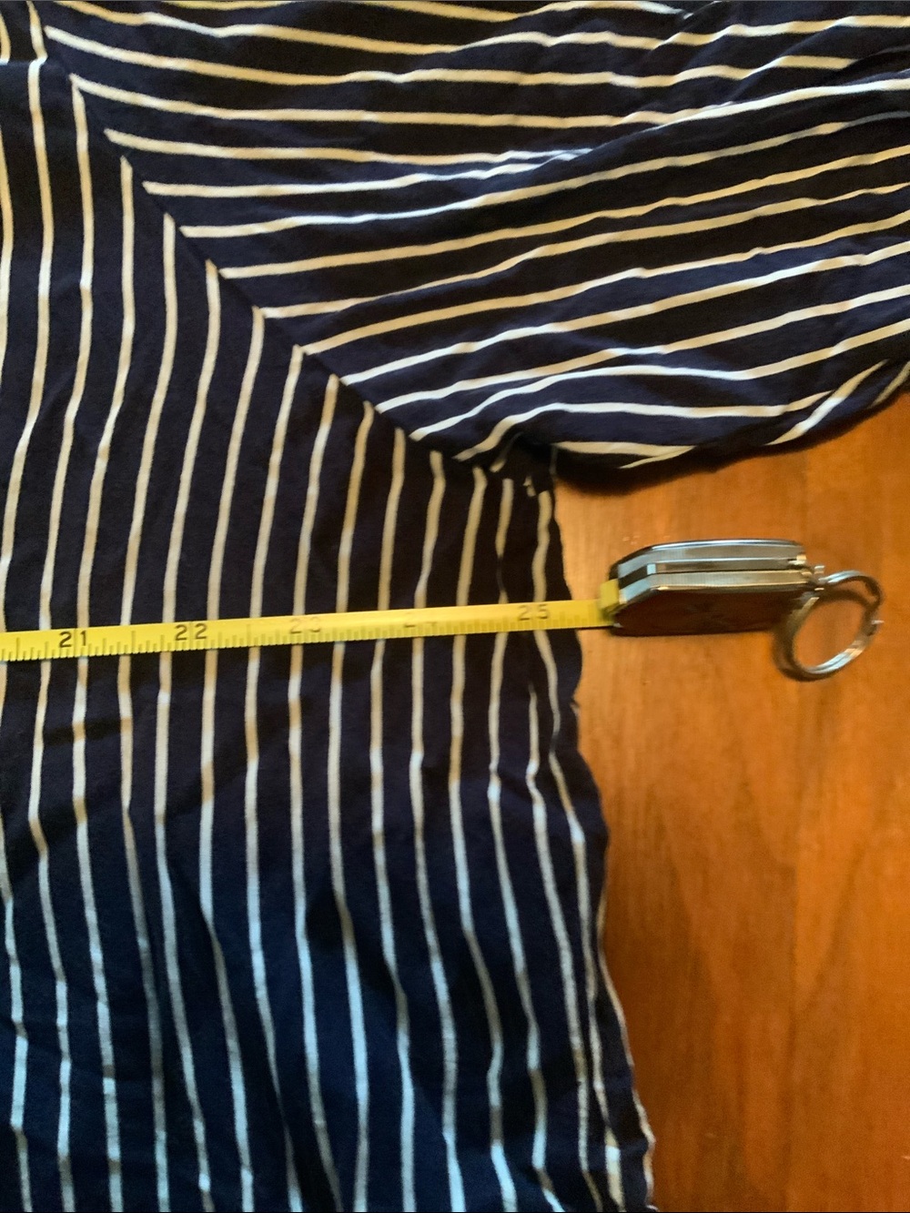 Grand & Greene stripped blouse button up, roll up sleeves, 2 XL gently worn - Picture 8 of 8